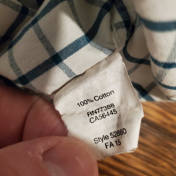 J. Crew Slim Fit Oxford in Green and White Check - Picture 4 of 5